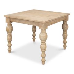 Turned Leg Modern Mango Wood Dining Table