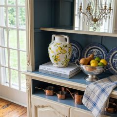 Tuscan Lemon Harvest Rounded Vase 