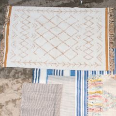 Two Tone Cotton Tufted Rug