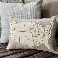 USA Applique Accent Pillow
