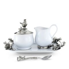 Vagabond House 4 Piece Song Bird Stoneware Creamer Set