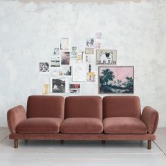 Velvet Upholstered Boho Chic Sofa | SHIPS FREE
