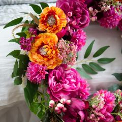 Vibrant Mixed Floral Wreath
