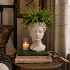 Victorian Garden Lady Bust Planter