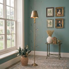 Vintage Inspired Gold Metal Floor Lamp