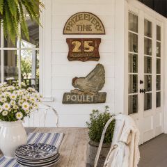 Vintage Inspired Metal Wall Sign