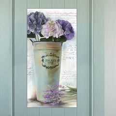 Vintage Lavender Floral Wall Art