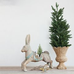 Vintage Reproduction Carousel Rabbit Container