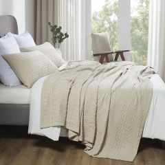 Waffle Weave Lightweight Cotton Blanket