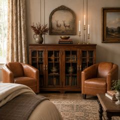 Walnut Ridge Windowpane Bookcase