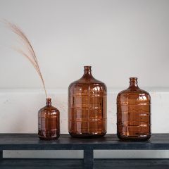 Warm Amber Glass Jug