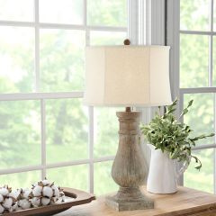 Washed Walnut Table Lamp