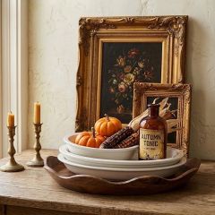 Wavy Edge Mango Wood Serving Tray