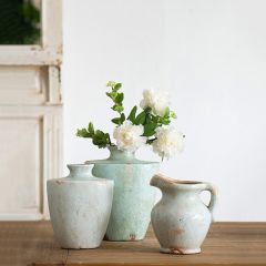 Weathered Grace Terracotta Vase Tall