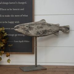 Weathered River Fish on Stand