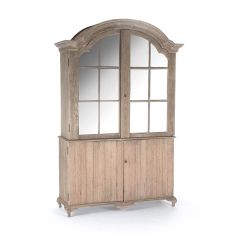 Weathered Wood China Cabinet | SHIPS FREE