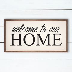 Welcome To Our Home Wall Art