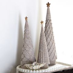 Whitewash Patterned Woven Tree