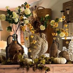 Wicker Covered Vintage Wine Bottle