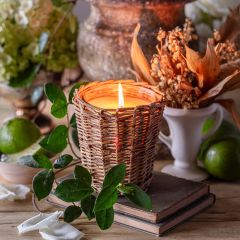 Willow Wrapped Glass Jar Candle Collection Chapel