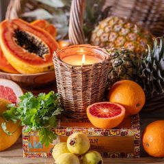 Willow Wrapped Glass Jar Candle Collection Havana
