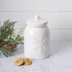 Winter Accents Snowflake Cookie Jar