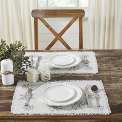 Winter Wonderland Snowflake Placemats Set of 2