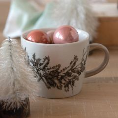 Winter Woodland Stoneware Mug Set of 4