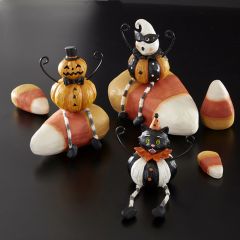 Wire Arm Halloween Shelf Sitter Set of 3