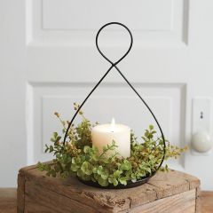 Wire Teardrop Candle Holder Set of 2