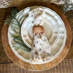 Wood Grain Round Charger Plate