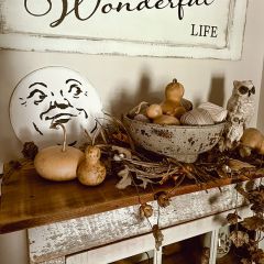 Wooden Man In The Moon Wall Sign