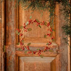 Wooden Pepper Berry Wreath And Garland Collection 6 inch