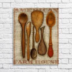 Wooden Spoons Canvas Wall Art