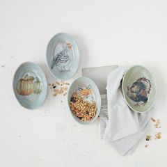 Woodland and Harvest Stoneware Dish Set of 4