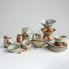 Woodland and Harvest Stoneware Salad Bowl Set of 4