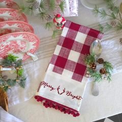 Woodland Christmas Festive Dish Towel