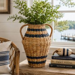 Woven Basket Urn Vase 16 inch