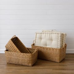 Woven Chipwood Basket Set of 3