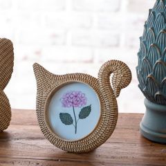 Woven Grace Swan Photo Frame