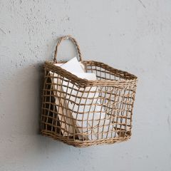 Woven Rattan Hanging Basket