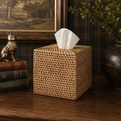 Woven Rattan Tissue Box Cover