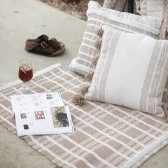 Woven Stripe Plaid Accent Rug 2x3