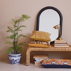 Woven Waterfall Edge Bench