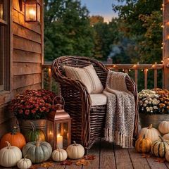 Woven Wicker Club Chair