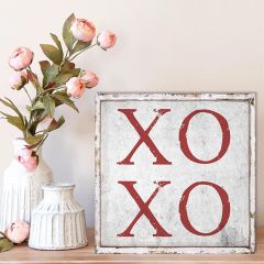 XOXO Square Canvas Wall Art