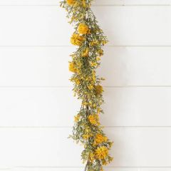 Yellow Billy Buttons Floral Garland