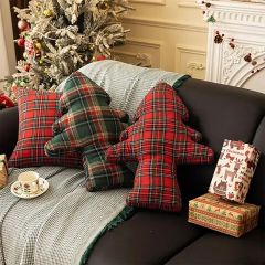 Yuletide Tartan Tree Pillow