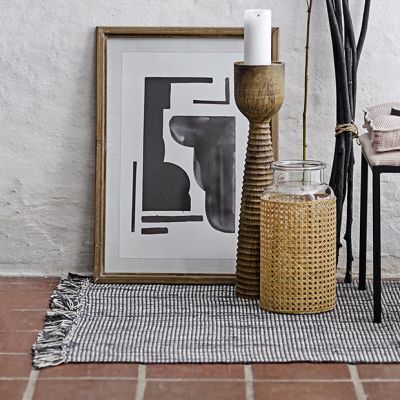 Woven Rug With Fringe
