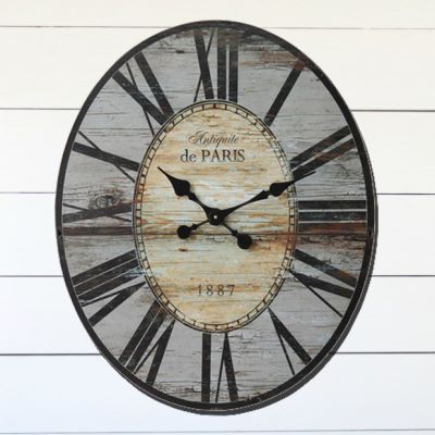 Paris 1887 Wood Clock